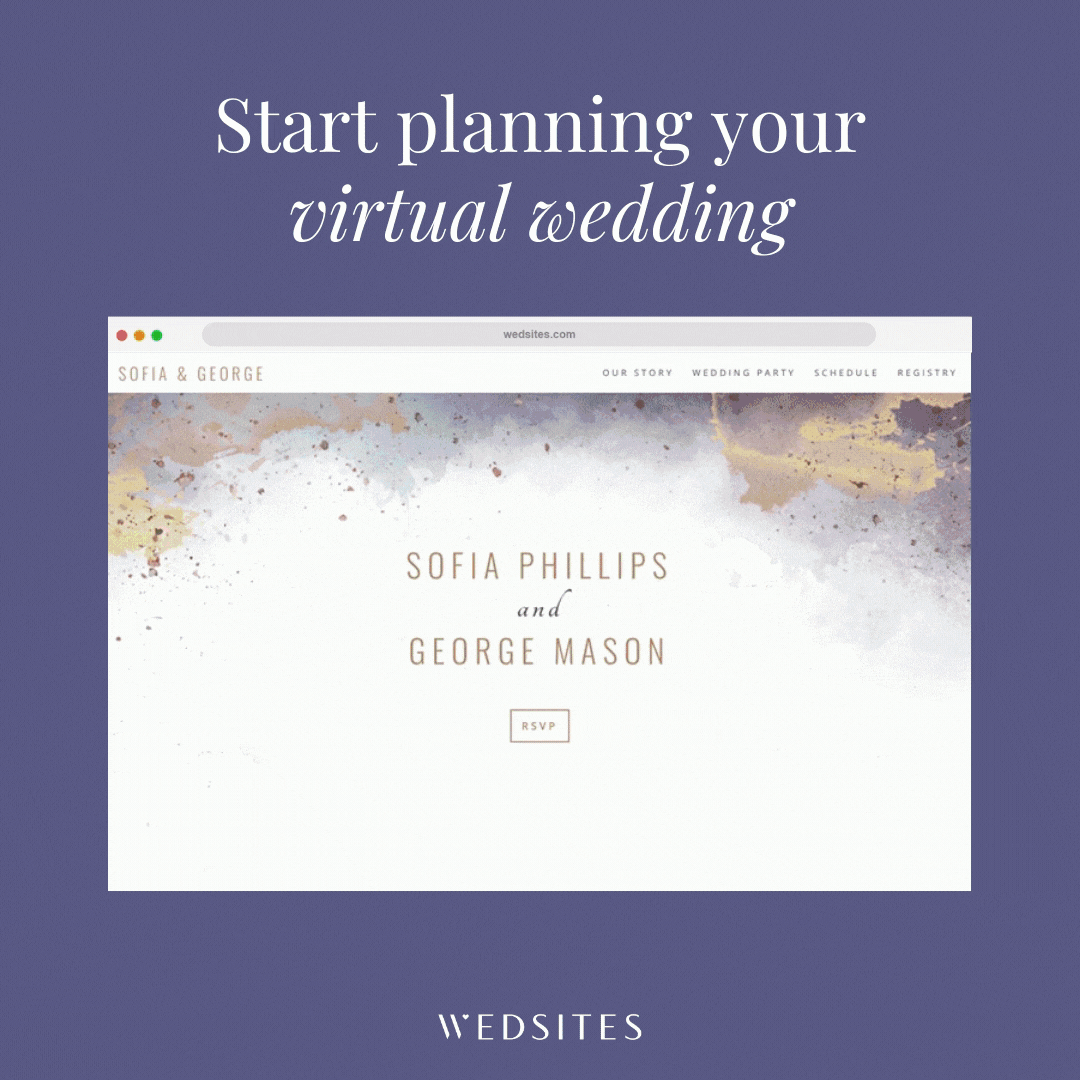 Start planning your virtual wedding with WedSites